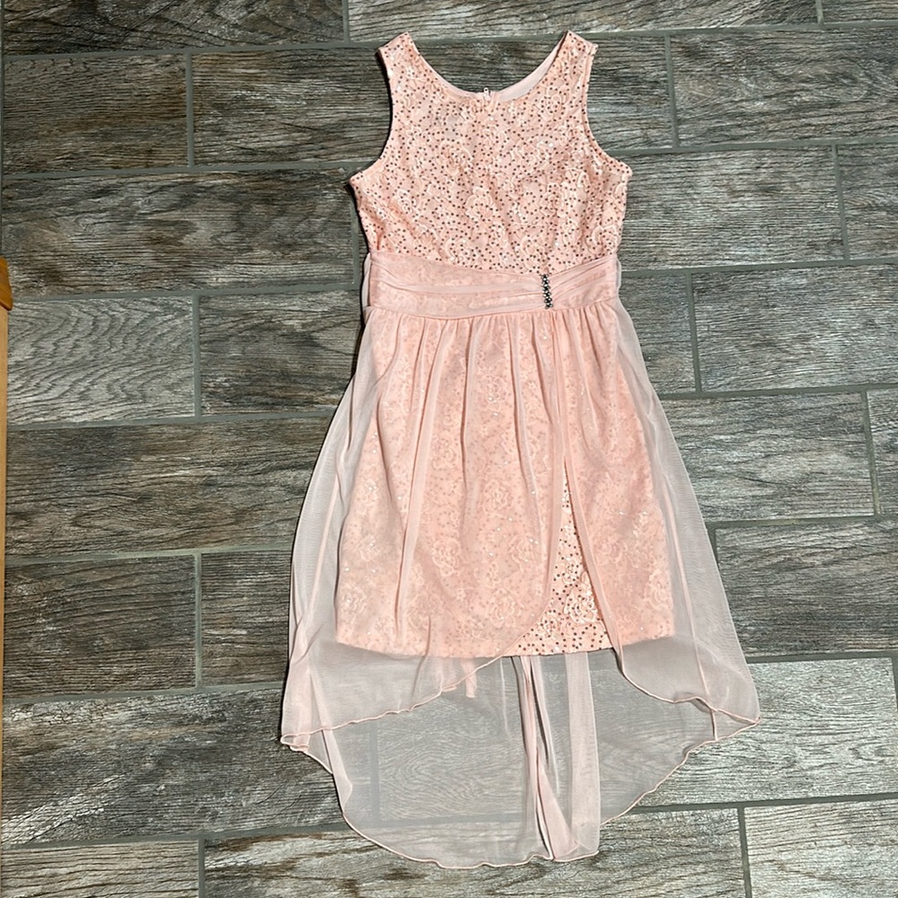 Girls Pink Dress, Size 14
